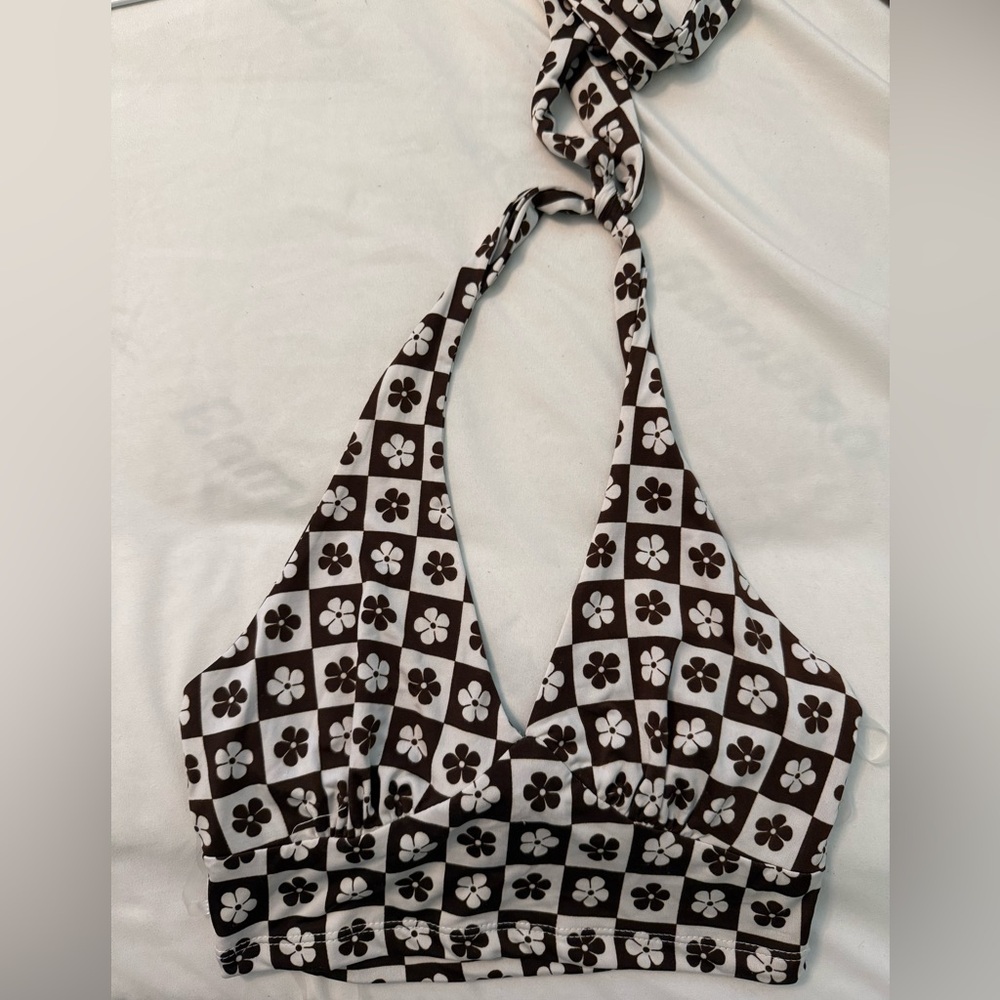 Tilly’s RSQ Brown and White Floral Top